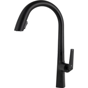 Смеситель для кухни Kaiser Strike выдвижной, черный матовый (09066-2)