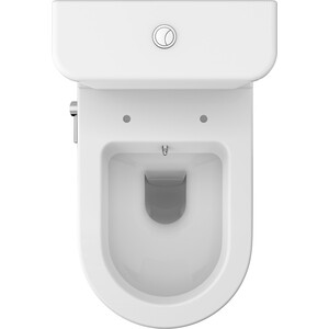 Унитаз-компакт безободковый Vitra Zentrum с сиденьем микролифт, функцией биде и смесителем (9012B003-7226)