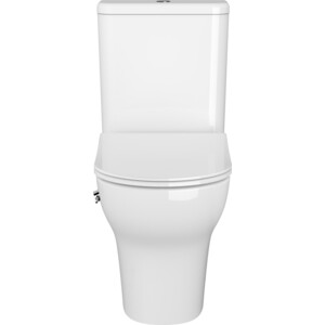 Унитаз-компакт безободковый Vitra Zentrum с сиденьем микролифт, функцией биде и смесителем (9012B003-7226)