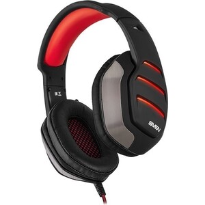 Наушники с микрофоном Sven AP-U997MV черный/красный 2.2м мониторные USB оголовье (SV-017507) (SV-017507)
