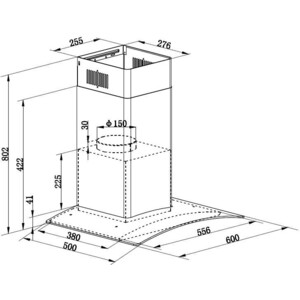 Вытяжка Zigmund & Shtain K 141.6 B