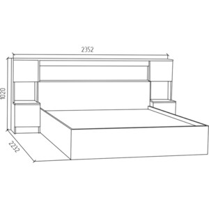 Кровать МДК КРЗ14 белый