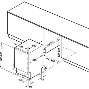 Встраиваемая посудомоечная машина Krona LUMERA 45 BI