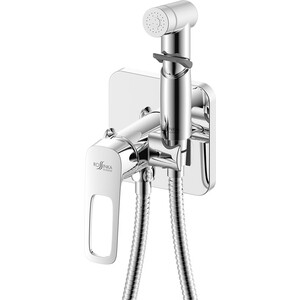 Гигиенический душ Rossinka встраиваемый, с гигиеническим душем, хром (RS46-51)