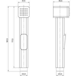 Гигиенический душ IDDIS Axes хром (AXE1F1Ci20)