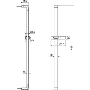 Душевая штанга IDDIS Slide хром (SLI70CLi17)