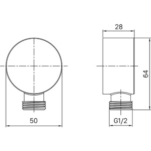 Подключение для шланга IDDIS черный (004BL00i62)