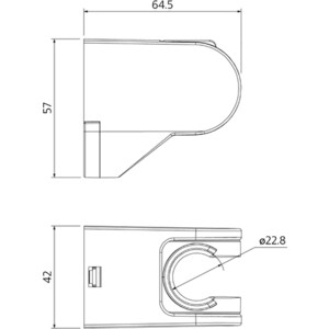 Держатель для душа Milardo 360 хром (360CP00M53)