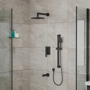 Душевая система Rush Thira матовая черная (TR3635-60Black)