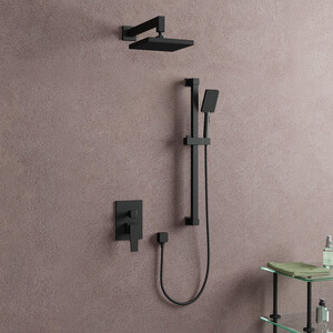 Душевая система Rush Thira матовая черная (TR3635-41Black)