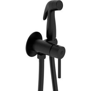 Смеситель для душа Milardo Tidy с гигиеническим душем, черный матовый (001BLR0M08)