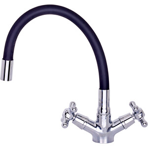 Смеситель для кухни Orange Onelife полимерный, хром/черный (P03-007cr)