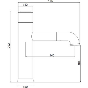 Смеситель для раковины Orange Pure хром (M02-021cr)