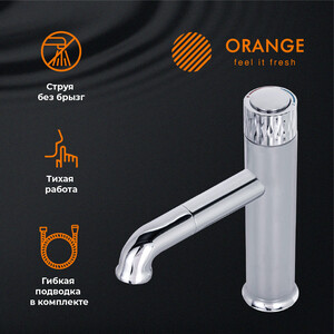 Смеситель для раковины Orange Pure хром (M02-021cr)
