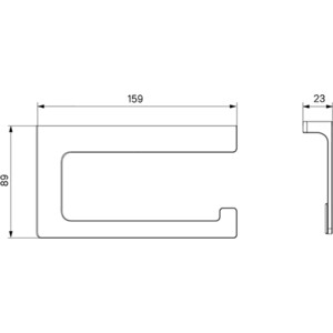 Держатель туалетной бумаги IDDIS Slide белый матовый (SLIWT00i43)
