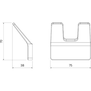Крючок IDDIS Slide двойной, белый матовый (SLIWT20i41)