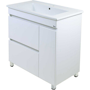 Тумба под раковину Emmy Джерси 82х46 правая, белая (jsy85X-r)