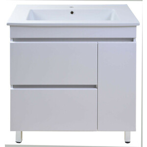 Тумба под раковину Emmy Джерси 82х46 правая, белая (jsy85X-r)