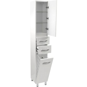 Пенал Emmy Рокард 30х190 правый, с корзиной, белый (rok30penB-r)