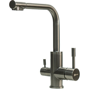 Смеситель для кухни Lemark Expert с подключением к фильтру, графит (LM5061GMN)