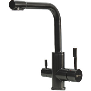 Смеситель для кухни Lemark Expert с подключением к фильтру, черный (LM5061BLN)
