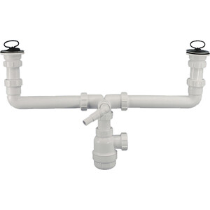 Сифон для кухонной мойки McAlpine с решеткой D70 и патрубком D40 (MRSK5-A)