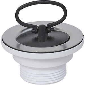 Слив для кухонной мойки McAlpine с нержавеющей решеткой D70 и пробкой (MRSKW2)