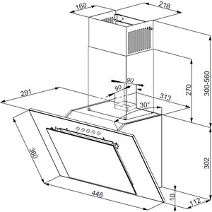 Вытяжка Weissgauff Lyra BL