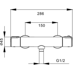 Термостат для душа Gappo G2090 хром (6959477697418)