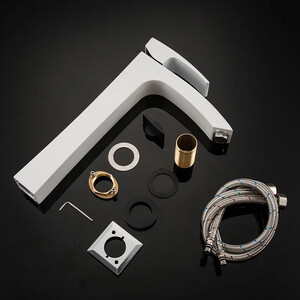 Смеситель для раковины Gappo G1007-18 хром белый (6959477697524)