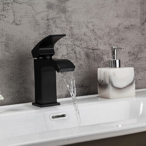 Смеситель для раковины Gappo G1007-6 черный (6959477656002)