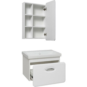 Мебель для ванной Runo Капри 60х39 белая