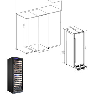 Винный шкаф Temptech WP180DCB