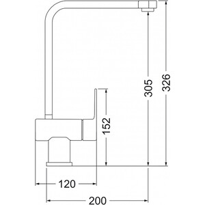 Смеситель для кухни EMAR 3014.12 оникс