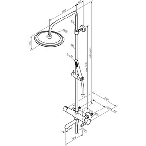Душевая система Damixa Scandinavian Pure хром (936740000)