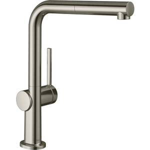 Смеситель для кухни Hansgrohe Talis M54 выдвижной излив, нержавеющая сталь (72808800)