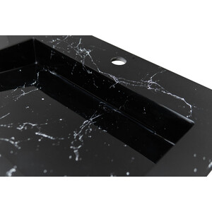 Раковина над стиральной машиной Stella Polar Берта 60х55 черный мрамор (SP-00001403)