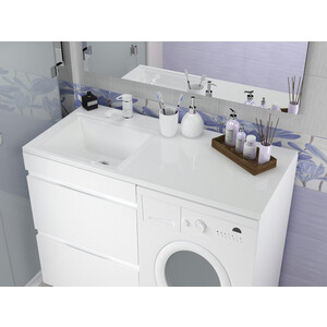 Раковина над стиральной машиной Stella Polar Мадлен 105х48 левая (SP-00001367)