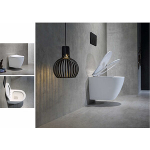 Унитаз подвесной безободковый Triton-Pro Verso VO-1832 сиденье микролифт (Щ0000057973)