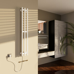 Полотенцесушитель электрический ALTASAN Арго 17x120 белый матовый (Арго12017БМ)