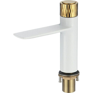 Смеситель для раковины Savol белый/золото (S-601810WB)