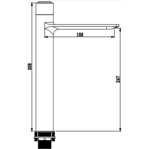 Смеситель для раковины Savol хром (S-601810G)