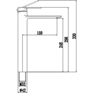 Смеситель для раковины Savol перламутр (S-601811GR)