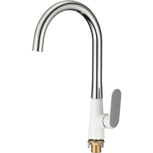 Смеситель для кухни Savol хром/белый (SK-H6004)