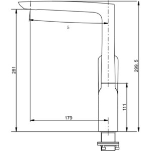 Смеситель для кухни Savol хром (SK-H7001)