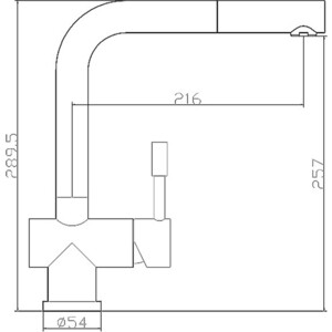 Смеситель для кухни Seaman Eco Venice нержавеющая сталь (SSN-0912P-SS)