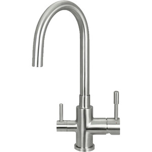 Смеситель для кухни Seaman Eco Venice с подключением фильтра, нержавеющая сталь (SSN-1339-SS)