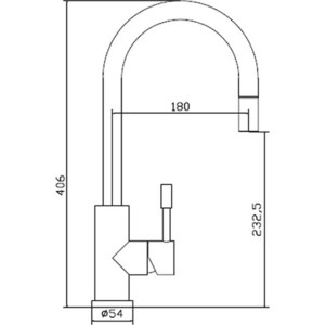 Смеситель для кухни Seaman Eco Venice нержавеющая сталь (SSN-1371P-SS)