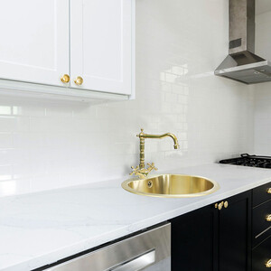 Смеситель для кухни Seaman Barcelone золото полированое (SSL-5079-SP)