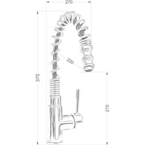 Смеситель для кухни Seaman Barcelone хром (SSL-5179-WP)